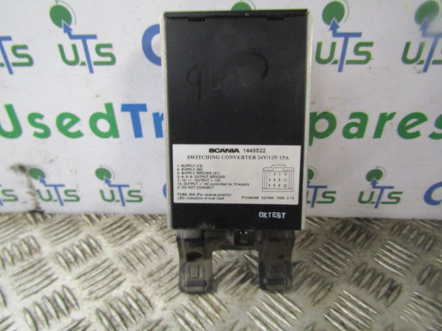 SCANIA P94 VOLTAGE CONVERTER P/NO 1449522 - Upravljačka jedinica za Kamion: slika 1 SCANIA P94 VOLTAGE CONVERTER P/NO 1449522 - Upravljačka jedinica za Kamion: slika 1