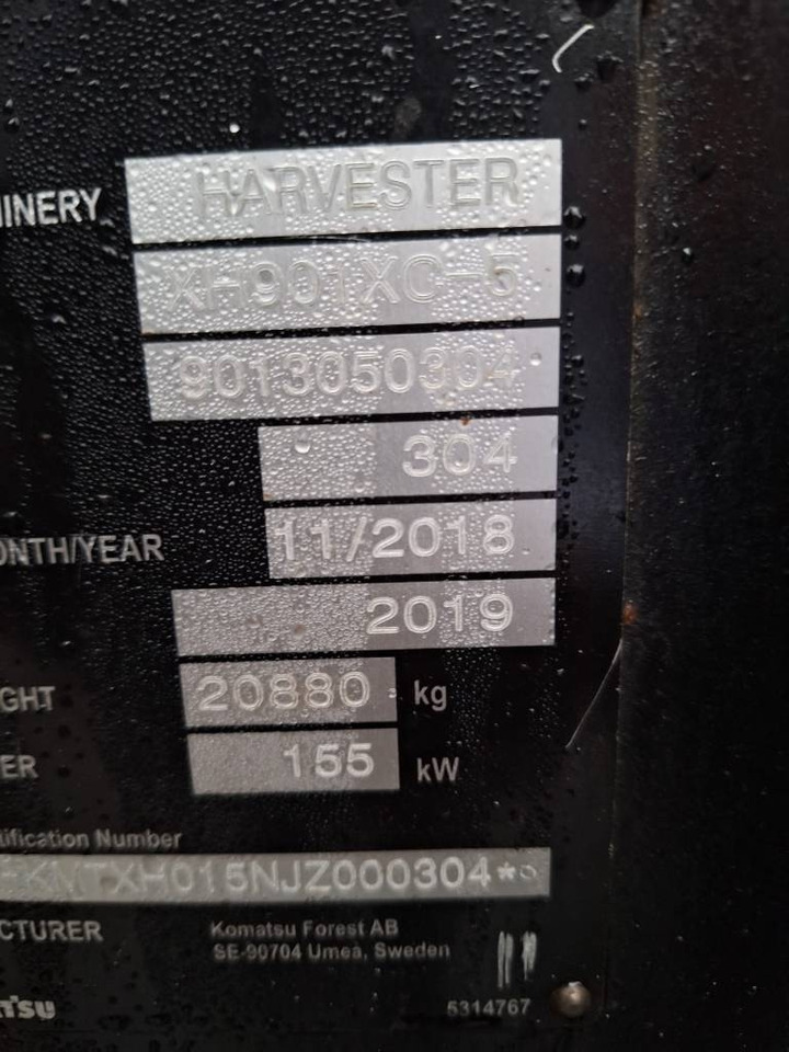 Kombajn za šumarstvo Komatsu 901 XC: slika 11