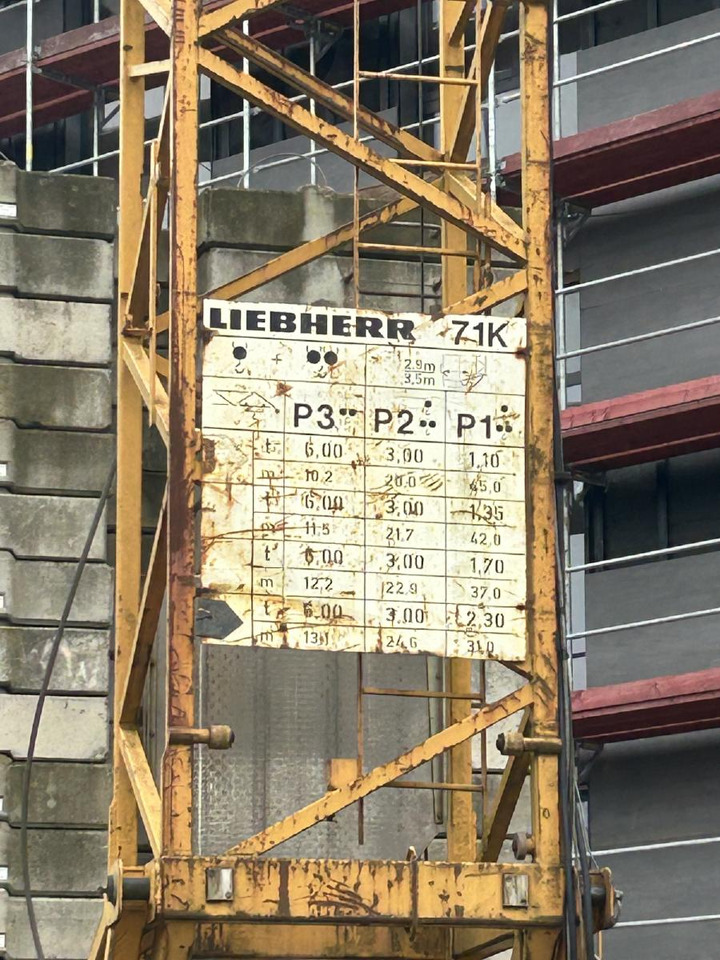 Liebherr 71k Baukran Turmdrehkran 71 K / Baujahr 2003 gebraucht - Toranjski kran: slika 5 Liebherr 71k Baukran Turmdrehkran 71 K / Baujahr 2003 gebraucht - Toranjski kran: slika 5