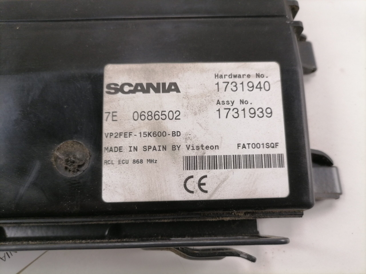 Scania Ecu, LAS 1731940 - Upravljačka jedinica za Kamion: slika 3 Scania Ecu, LAS 1731940 - Upravljačka jedinica za Kamion: slika 3