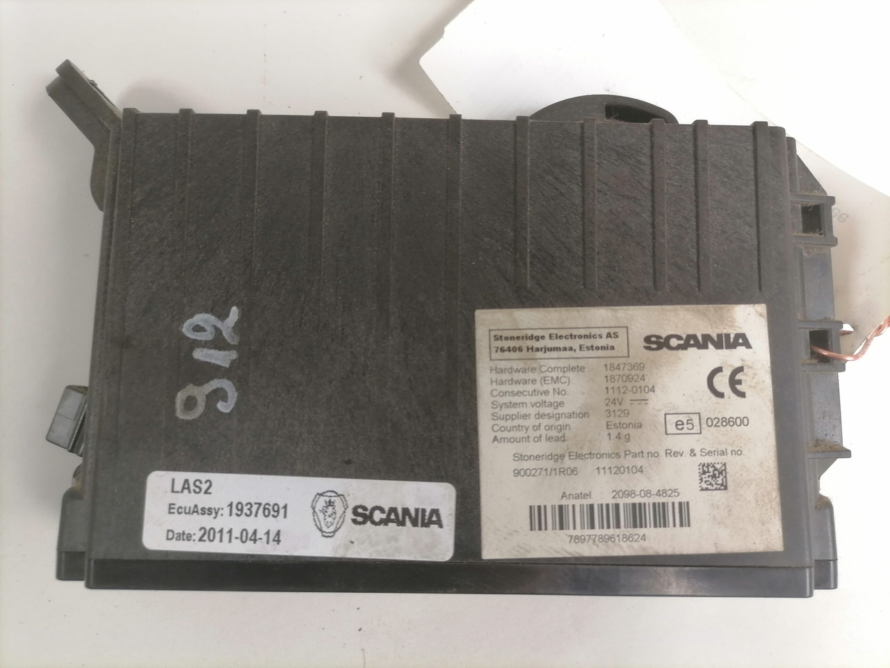 Scania Ecu, LAS 1937691 - Upravljačka jedinica za Kamion: slika 3 Scania Ecu, LAS 1937691 - Upravljačka jedinica za Kamion: slika 3
