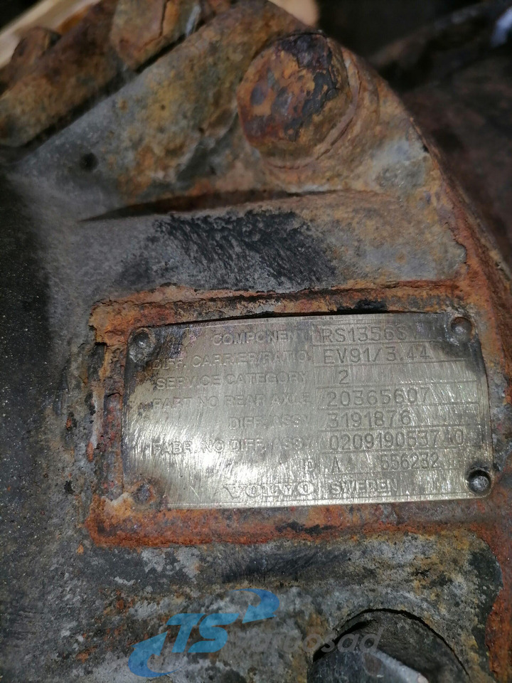 Volvo Axel gear RS1356SV - Pogonski reduktor za Kamion: slika 5 Volvo Axel gear RS1356SV - Pogonski reduktor za Kamion: slika 5