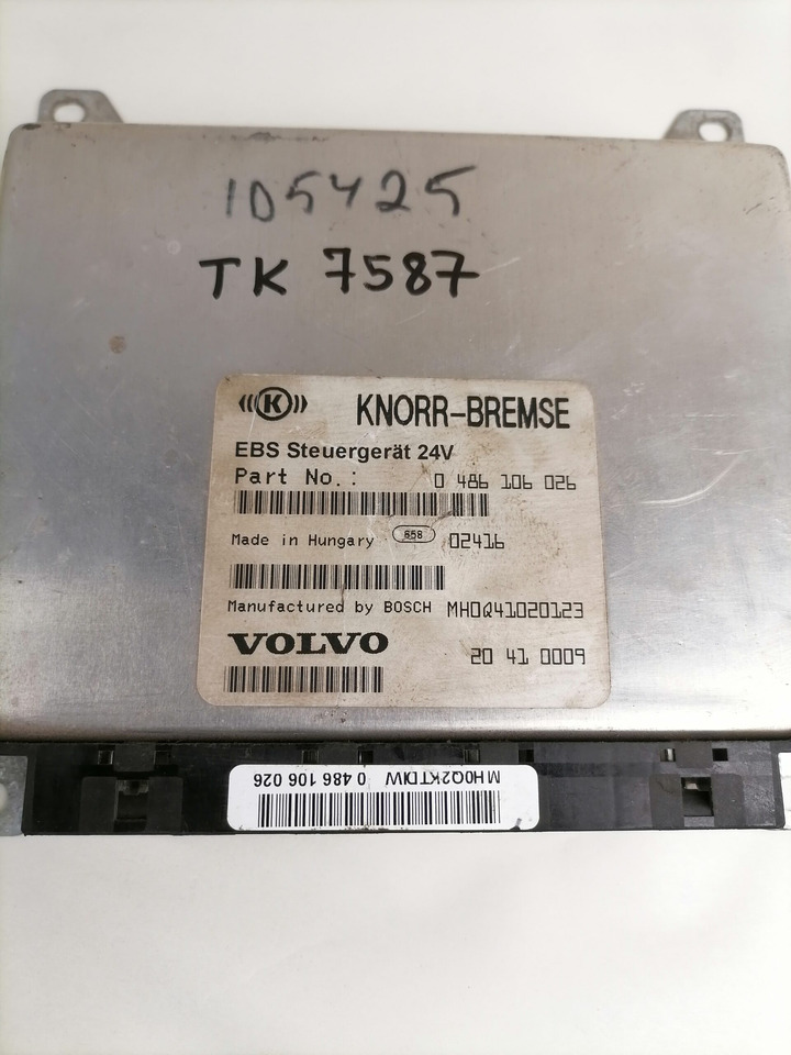 Volvo EBS control unit 20410009 - Upravljačka jedinica za Kamion: slika 3 Volvo EBS control unit 20410009 - Upravljačka jedinica za Kamion: slika 3