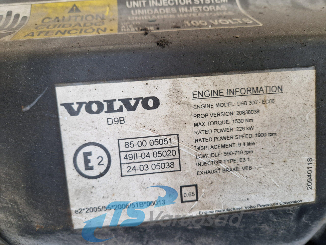 Volvo Volvo mootor D9B300 D9B300 - Motor za Kamion: slika 3 Volvo Volvo mootor D9B300 D9B300 - Motor za Kamion: slika 3