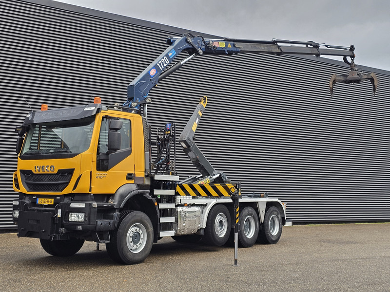 Iveco TRAKKER 380 8X6 / EURO 6 / CRANE + HOOKLIFT - Kamion sa hidrauličnom kukom, Kamion sa dizalicom: slika 1 Iveco TRAKKER 380 8X6 / EURO 6 / CRANE + HOOKLIFT - Kamion sa hidrauličnom kukom, Kamion sa dizalicom: slika 1