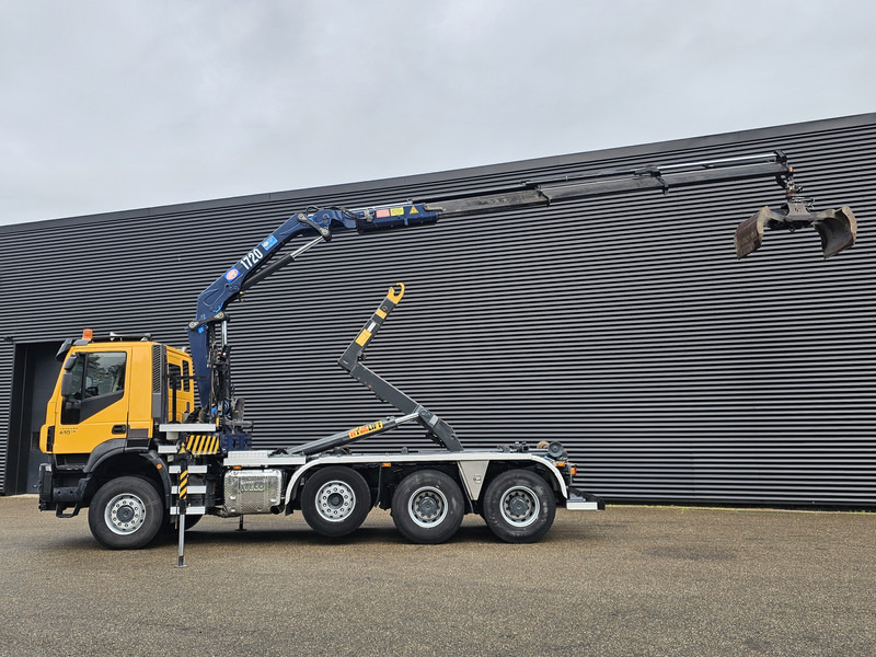 Iveco TRAKKER 380 8X6 / EURO 6 / CRANE + HOOKLIFT - Kamion sa hidrauličnom kukom, Kamion sa dizalicom: slika 3 Iveco TRAKKER 380 8X6 / EURO 6 / CRANE + HOOKLIFT - Kamion sa hidrauličnom kukom, Kamion sa dizalicom: slika 3