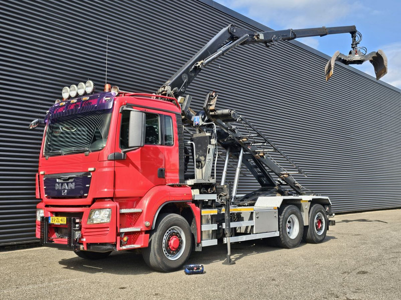 MAN TGS 26.400 6x2 / 6x4 / HMF Z KRAAN + CONTAINERSYSTEM - Kamion sa kablovskim sistemom, Kamion sa dizalicom: slika 1 MAN TGS 26.400 6x2 / 6x4 / HMF Z KRAAN + CONTAINERSYSTEM - Kamion sa kablovskim sistemom, Kamion sa dizalicom: slika 1