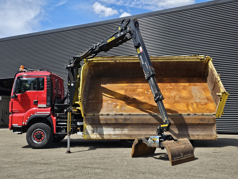 MAN TGS 33.480 6x6 / PALFINGER Z CRANE / 2 SIDE TIPPER - Istovarivač, Kamion sa dizalicom: slika 2 MAN TGS 33.480 6x6 / PALFINGER Z CRANE / 2 SIDE TIPPER - Istovarivač, Kamion sa dizalicom: slika 2