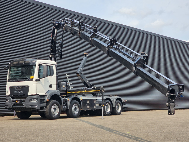 MAN TGS 35.470 8X4 BB / HIAB CRANE + HOOKLIFT - Kamion sa hidrauličnom kukom, Kamion sa dizalicom: slika 3 MAN TGS 35.470 8X4 BB / HIAB CRANE + HOOKLIFT - Kamion sa hidrauličnom kukom, Kamion sa dizalicom: slika 3