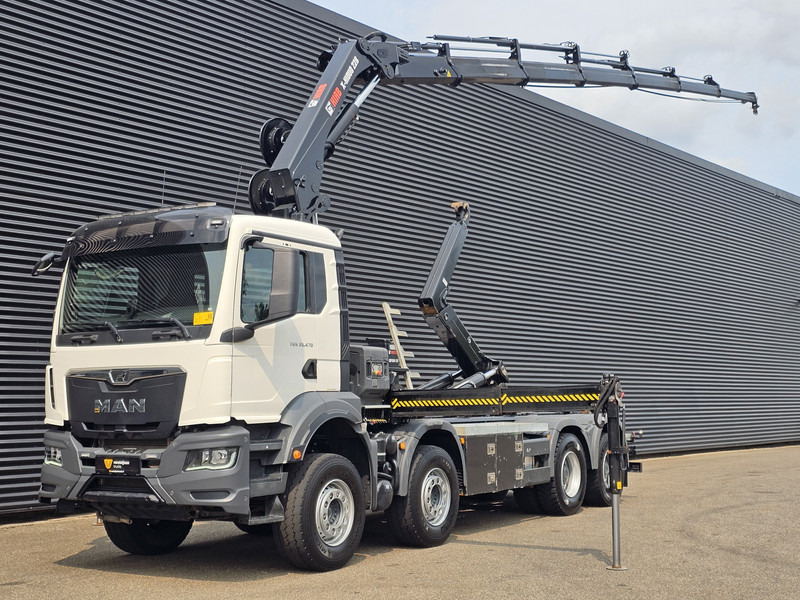 MAN TGS 35.470 8X4 BB / HIAB CRANE + HOOKLIFT - Kamion sa dizalicom: slika 1 MAN TGS 35.470 8X4 BB / HIAB CRANE + HOOKLIFT - Kamion sa dizalicom: slika 1