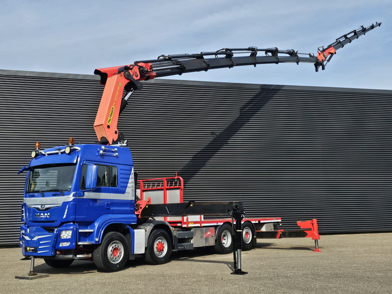 MAN TGS 35.500 8x4-6 / PALFINGER 92 t/m CRANE +JIB - Kamion sa tovarnim sandukom: slika 1 MAN TGS 35.500 8x4-6 / PALFINGER 92 t/m CRANE +JIB - Kamion sa tovarnim sandukom: slika 1