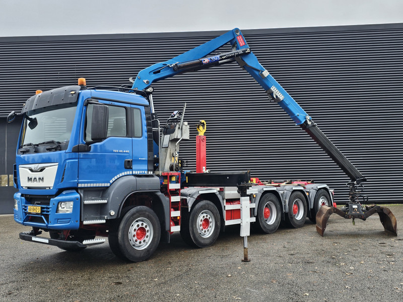 MAN TGS 47.440 BBL / 10X4 HOOKLIFT + Z CRANE - Kamion sa hidrauličnom kukom, Kamion sa dizalicom: slika 3 MAN TGS 47.440 BBL / 10X4 HOOKLIFT + Z CRANE - Kamion sa hidrauličnom kukom, Kamion sa dizalicom: slika 3