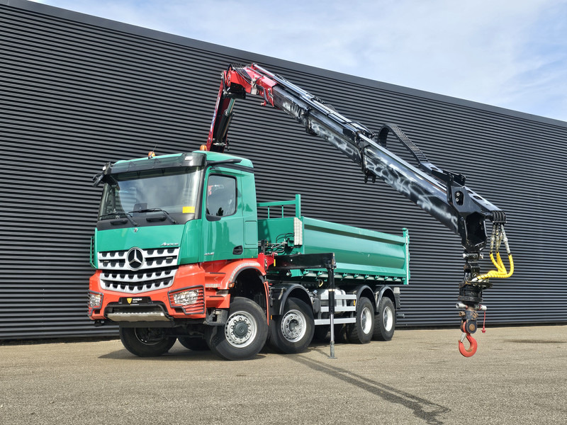 Mercedes-Benz AROCS 4145 / 8X6 / TIPPER + HMF CRANE - Kamion sa dizalicom: slika 2 Mercedes-Benz AROCS 4145 / 8X6 / TIPPER + HMF CRANE - Kamion sa dizalicom: slika 2