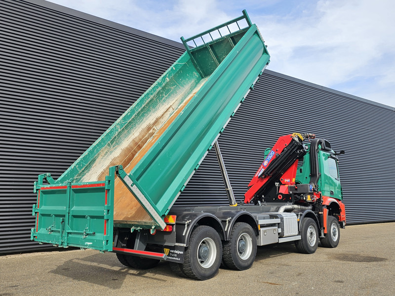 Mercedes-Benz AROCS 4145 / 8X6 / TIPPER + HMF CRANE - Istovarivač, Kamion sa dizalicom: slika 4 Mercedes-Benz AROCS 4145 / 8X6 / TIPPER + HMF CRANE - Istovarivač, Kamion sa dizalicom: slika 4