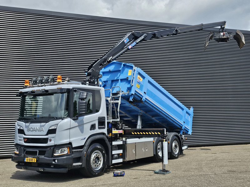 Scania P420 6x2-4 / HMF Z KRAAN / 2 KANTEN KIPPER - Istovarivač, Kamion sa dizalicom: slika 1 Scania P420 6x2-4 / HMF Z KRAAN / 2 KANTEN KIPPER - Istovarivač, Kamion sa dizalicom: slika 1