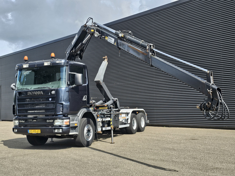 Scania R114.340 6x2 / HIAB CRANE + 25T HOOKLIFT - Kamion sa hidrauličnom kukom, Kamion sa dizalicom: slika 2 Scania R114.340 6x2 / HIAB CRANE + 25T HOOKLIFT - Kamion sa hidrauličnom kukom, Kamion sa dizalicom: slika 2