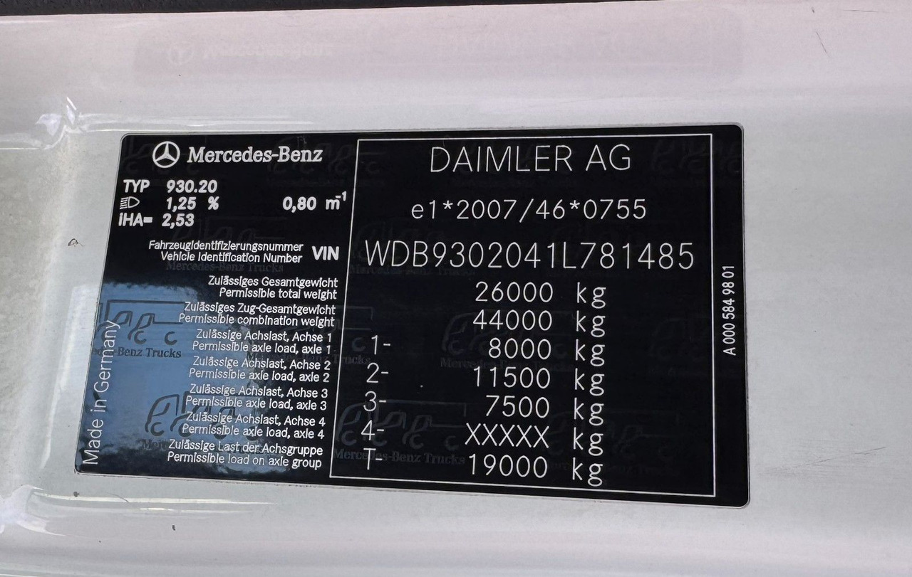 Mercedes-Benz 2541 6X2 Pritsche mit Kran Atlas 135 E2 Funk - Kamion sa dizalicom: slika 2 Mercedes-Benz 2541 6X2 Pritsche mit Kran Atlas 135 E2 Funk - Kamion sa dizalicom: slika 2