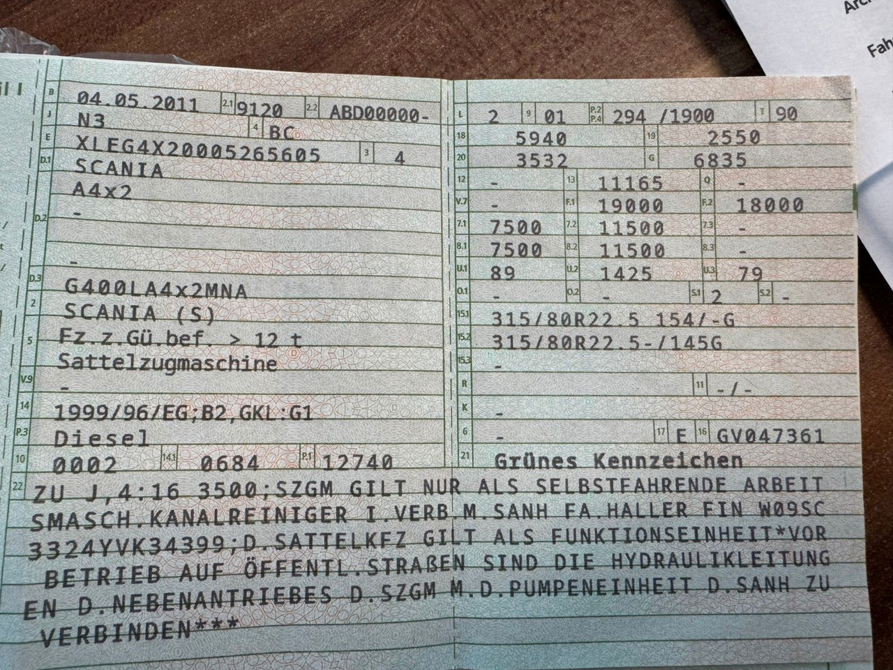 Scania G 400 Retarder & Kipphydraulik - Tegljač: slika 2 Scania G 400 Retarder & Kipphydraulik - Tegljač: slika 2