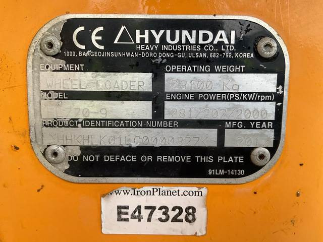 Utovarivač točkaš Hyundai HL770-9: slika 6