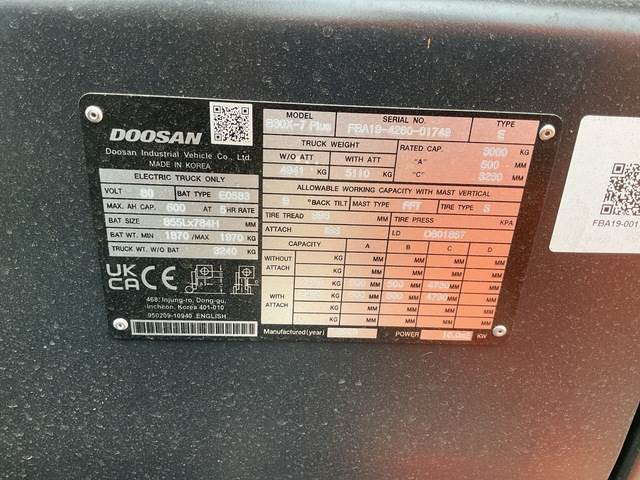 Doosan B30X-7 PLUS - Električni viljuškar: slika 5 Doosan B30X-7 PLUS - Električni viljuškar: slika 5