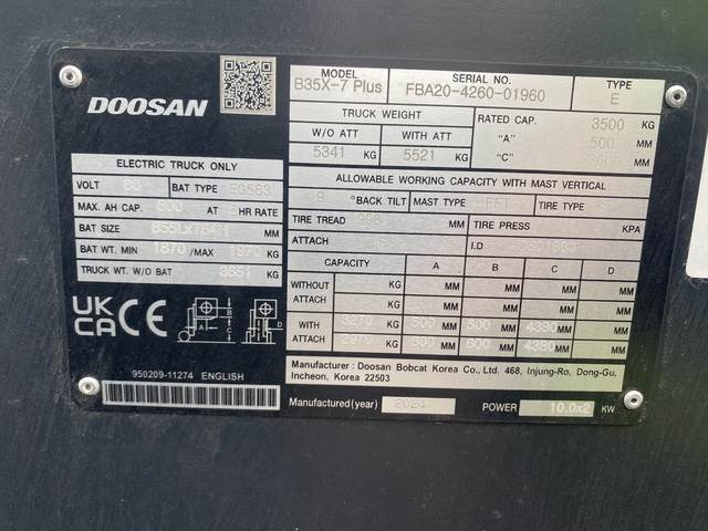 Doosan B35X-7 PLUS - Električni viljuškar: slika 5 Doosan B35X-7 PLUS - Električni viljuškar: slika 5