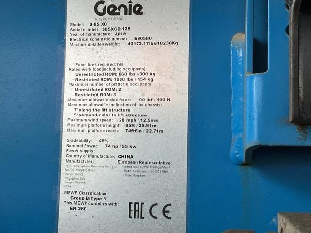 Genie S85 XC - Teleskopska platforma: slika 5 Genie S85 XC - Teleskopska platforma: slika 5