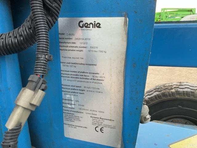 Genie Z45/25J - Zglobna platforma: slika 5 Genie Z45/25J - Zglobna platforma: slika 5