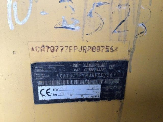 CAT 777F - Kiper sa krutom šasijom/ Kiper za kamen: slika 5 CAT 777F - Kiper sa krutom šasijom/ Kiper za kamen: slika 5