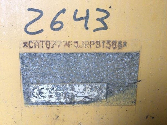 CAT 777F - Kiper sa krutom šasijom/ Kiper za kamen: slika 5 CAT 777F - Kiper sa krutom šasijom/ Kiper za kamen: slika 5