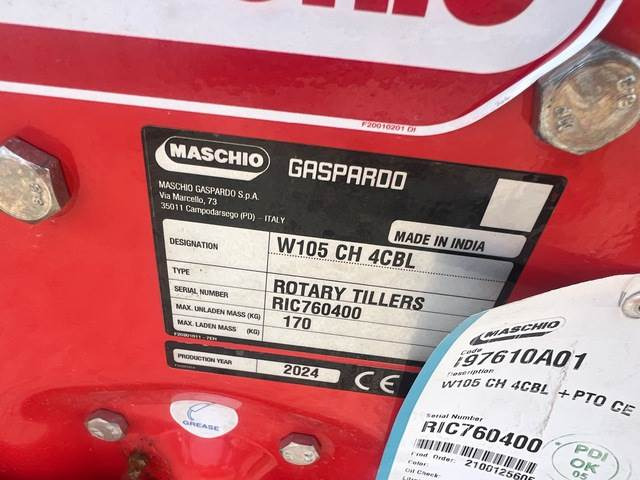Maschio Gaspardo W105 CH 4CBL - Traktorska freza: slika 5 Maschio Gaspardo W105 CH 4CBL - Traktorska freza: slika 5