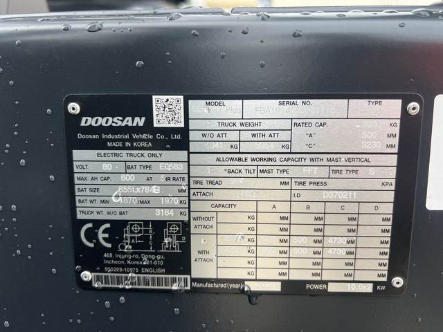 Doosan B30X-7 PLUS - Električni viljuškar: slika 5 Doosan B30X-7 PLUS - Električni viljuškar: slika 5