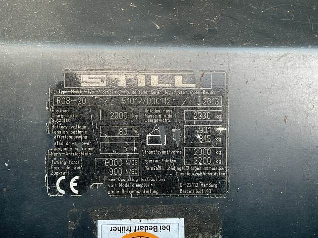 Still R 08-20 - Vučno vozilo: slika 5 Still R 08-20 - Vučno vozilo: slika 5
