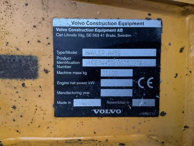 Volvo A45G - Zglobni kiper: slika 5 Volvo A45G - Zglobni kiper: slika 5