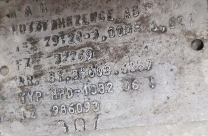 MAN HPD-1382 - Diferencijalna brzina za Kamion: slika 4 MAN HPD-1382 - Diferencijalna brzina za Kamion: slika 4