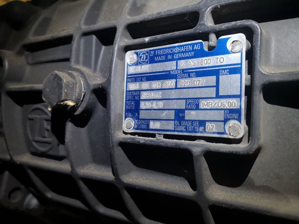 ZF 6AS 800 TO (6AS 800 TO) - Menjač za Kamion: slika 1 ZF 6AS 800 TO (6AS 800 TO) - Menjač za Kamion: slika 1