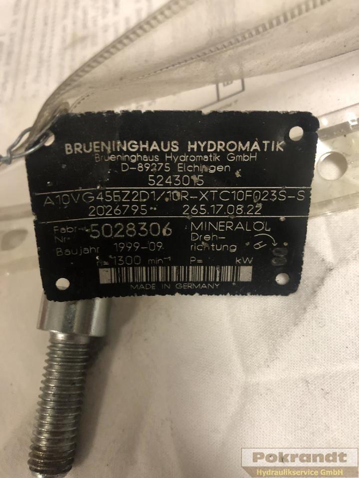 Rexroth Bosch A10VG45EZD1 10R XTC10F023S-S - Hidraulična pumpa: slika 2 Rexroth Bosch A10VG45EZD1 10R XTC10F023S-S - Hidraulična pumpa: slika 2