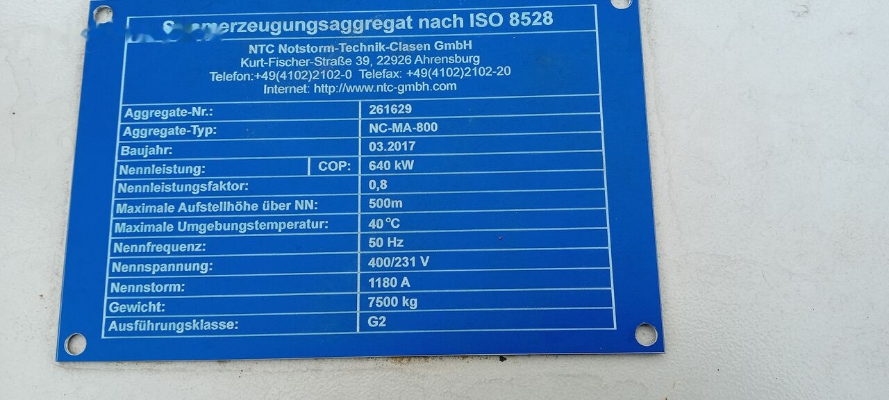 Set generatora novi Stamford Generator Cummins STAMFORD 1600 KVA 2015 rok . Agregaty Prądotwó: slika 35