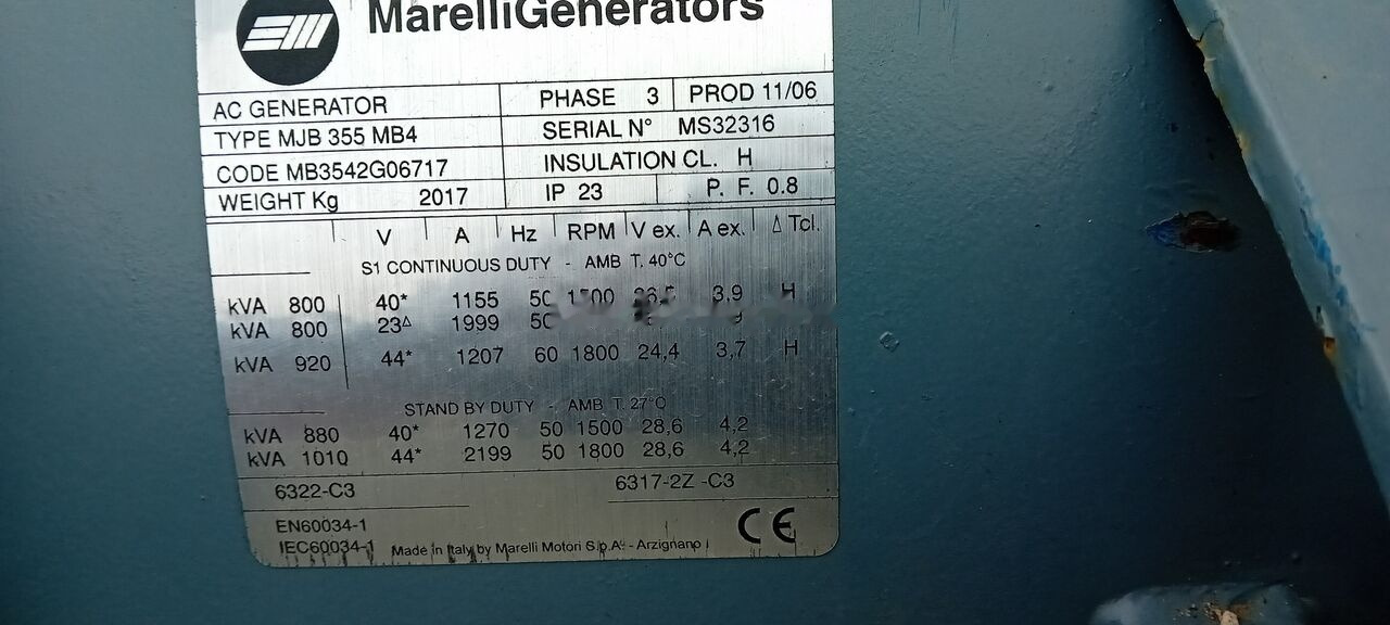 Set generatora novi Stamford Generator Cummins STAMFORD 1600 KVA 2015 rok . Agregaty Prądotwó: slika 37