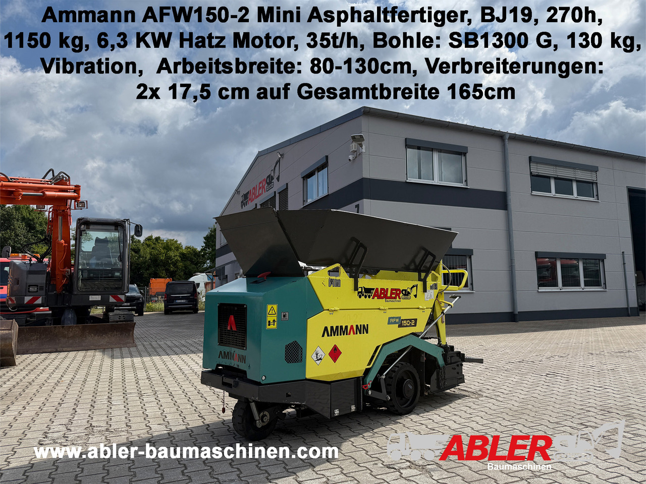 Ammann AFW 150-2 Mini-Asphaltfertiger - Asfaltni finišer: slika 1 Ammann AFW 150-2 Mini-Asphaltfertiger - Asfaltni finišer: slika 1