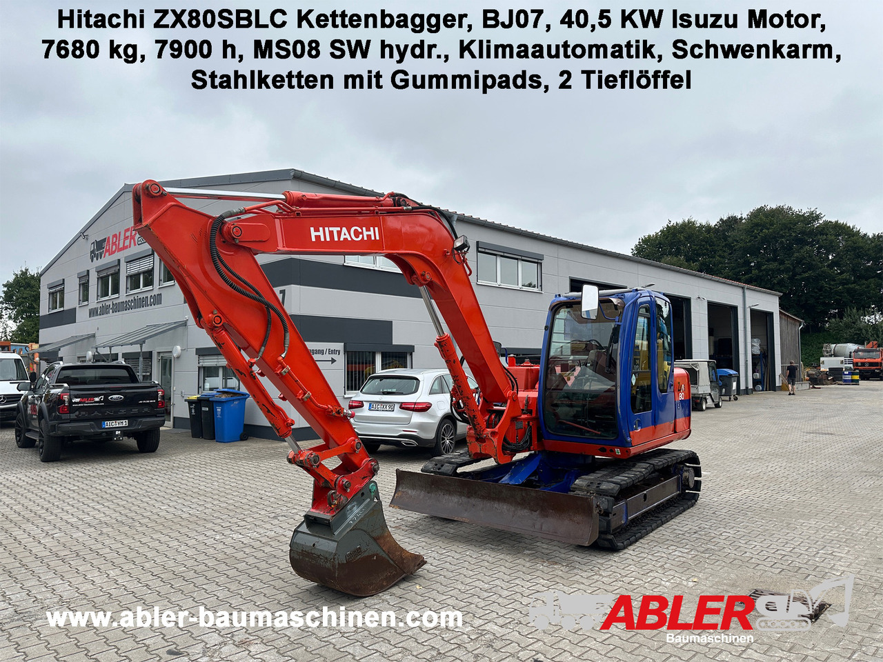 Hitachi ZX80 SBLC Kettenbagger MS08 SW Klima - Bager: slika 1 Hitachi ZX80 SBLC Kettenbagger MS08 SW Klima - Bager: slika 1
