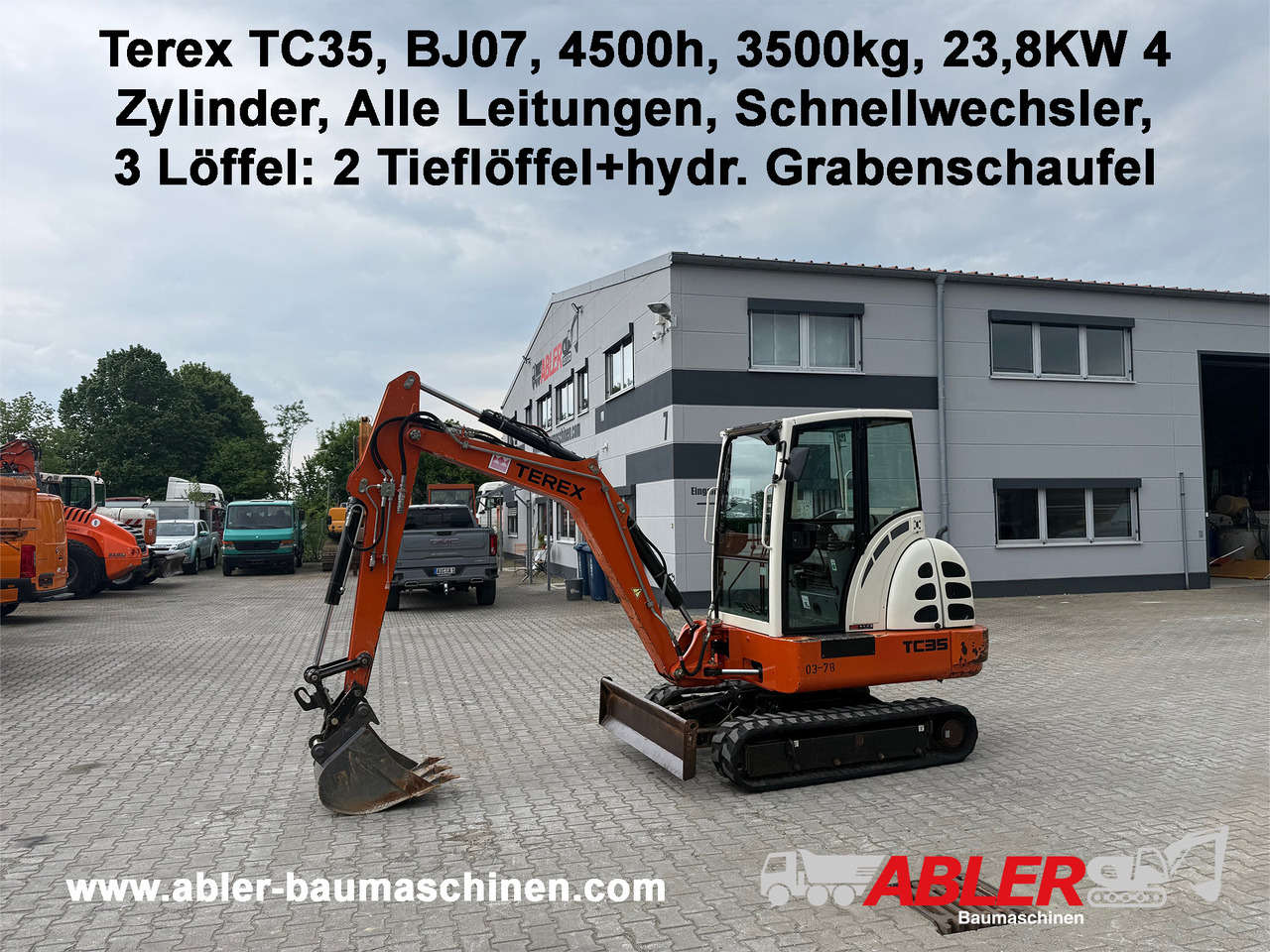 Terex TC35 Minibagger SW Alle Leitungen - Bager: slika 1 Terex TC35 Minibagger SW Alle Leitungen - Bager: slika 1