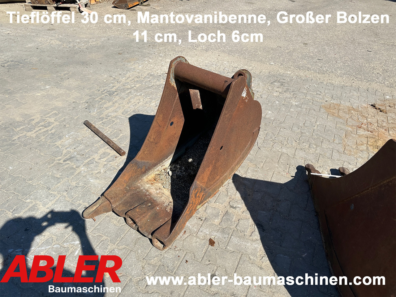 Tieflöffel 30cm Mantovanibenne - Kašika za bager: slika 1 Tieflöffel 30cm Mantovanibenne - Kašika za bager: slika 1