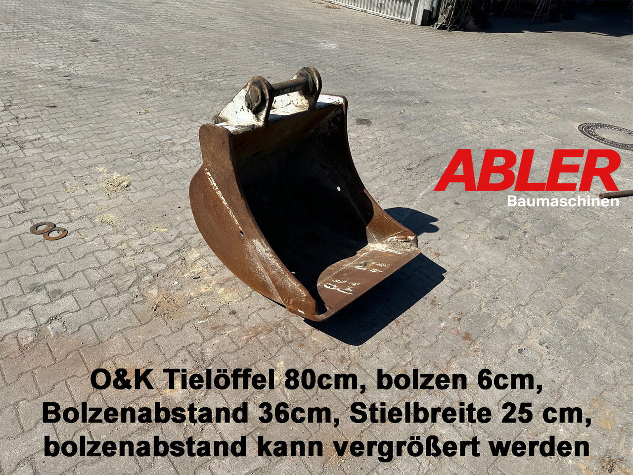 Tieflöffel 80cm O & K - Kašika za bager za Građevinska mašina: slika 1 Tieflöffel 80cm O & K - Kašika za bager za Građevinska mašina: slika 1