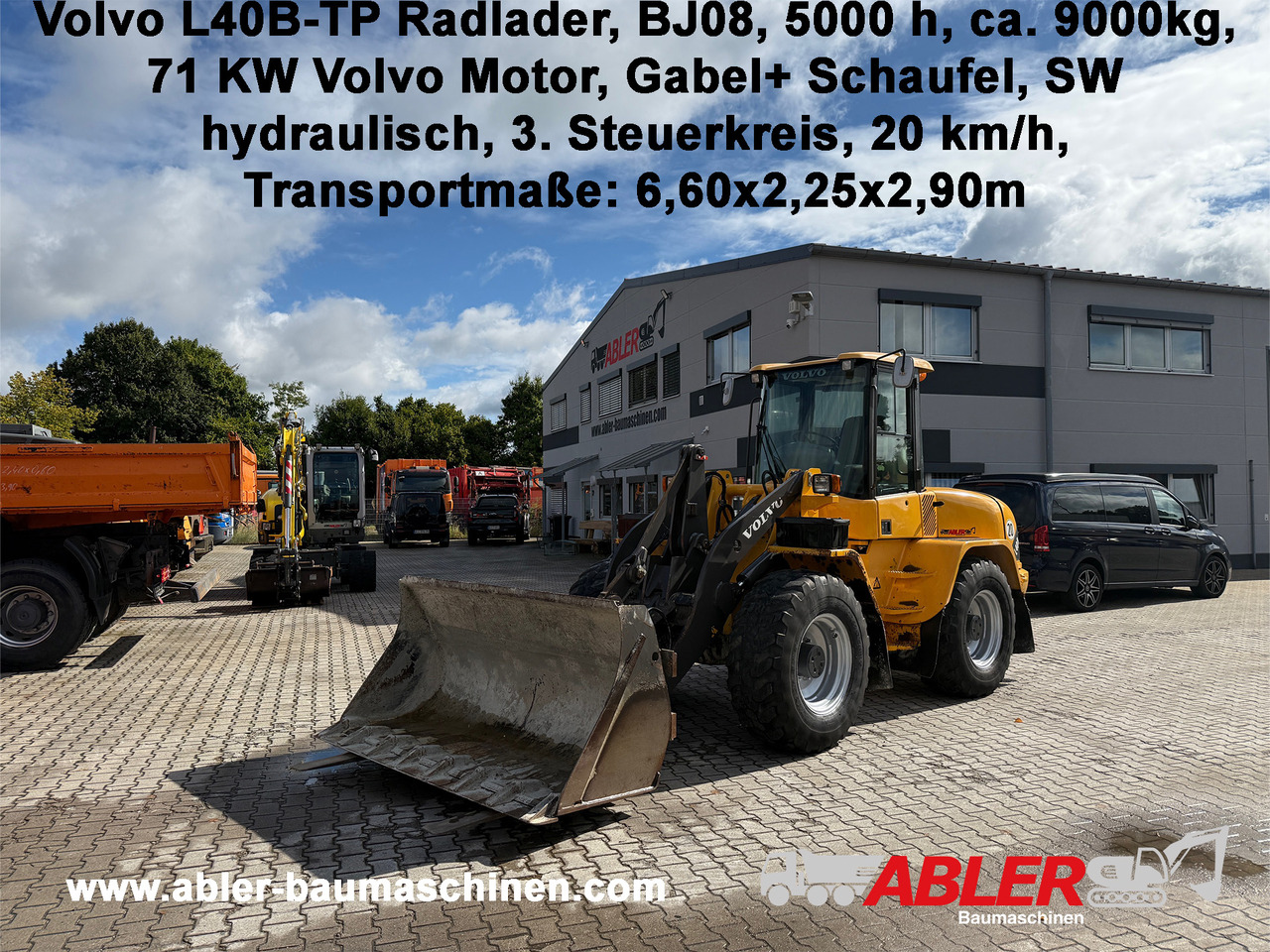 Volvo L40 B-TP Radlader Gabel Schaufel SW - Utovarivač točkaš: slika 1 Volvo L40 B-TP Radlader Gabel Schaufel SW - Utovarivač točkaš: slika 1