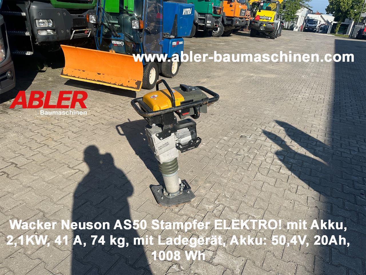 Wacker Neuson AS50E Rüttelstampfer Elektro AKKU! - Nabijač: slika 1 Wacker Neuson AS50E Rüttelstampfer Elektro AKKU! - Nabijač: slika 1