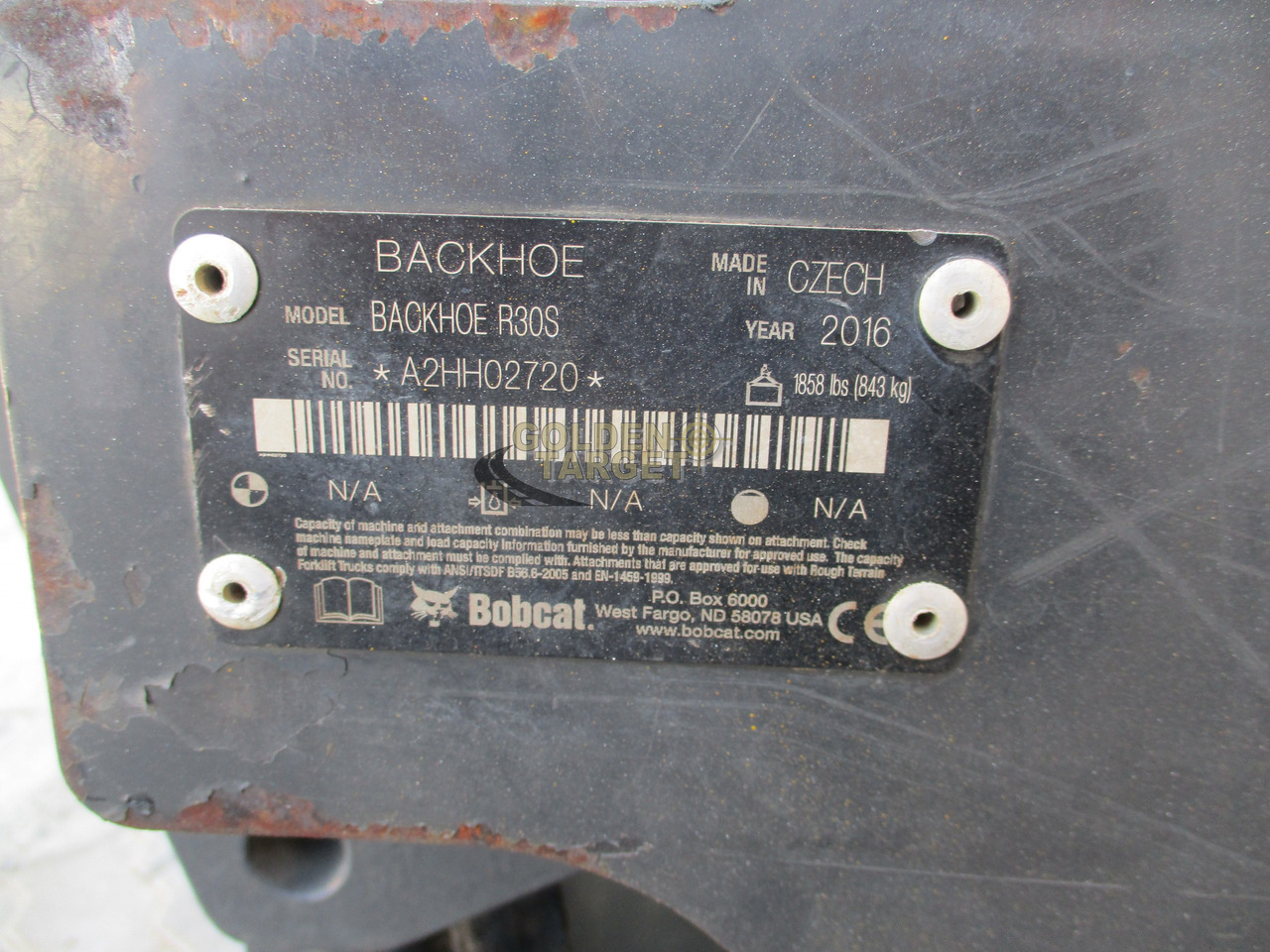 BOBCAT Skid Steer R30S Backhoe Attachment - Utovarna kašika za Mini utovarivač: slika 5 BOBCAT Skid Steer R30S Backhoe Attachment - Utovarna kašika za Mini utovarivač: slika 5