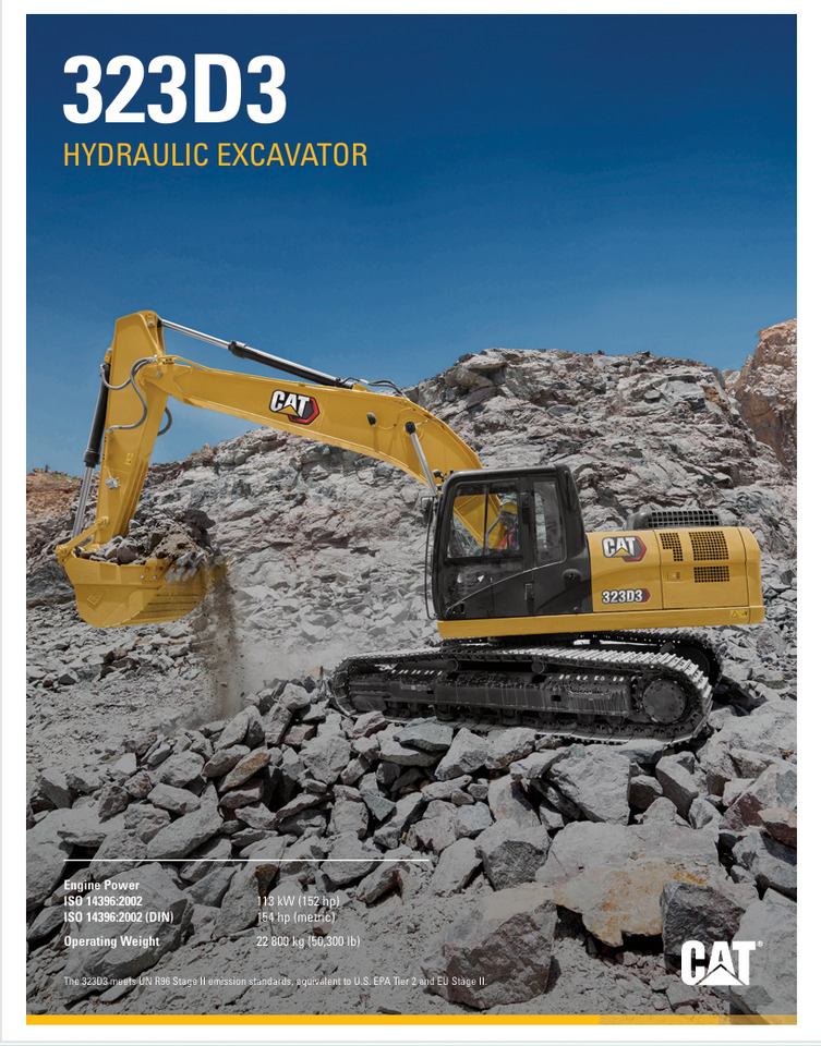CATERPILLAR 323D3 Hydraulic Excavator - Bager guseničar: slika 2 CATERPILLAR 323D3 Hydraulic Excavator - Bager guseničar: slika 2