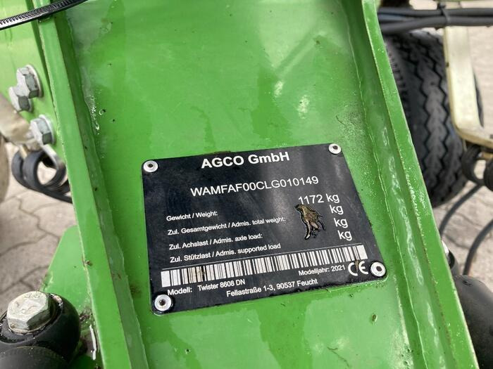 Fendt Twister 8608 DN - Prevrtač/ Grabuljač: slika 5 Fendt Twister 8608 DN - Prevrtač/ Grabuljač: slika 5