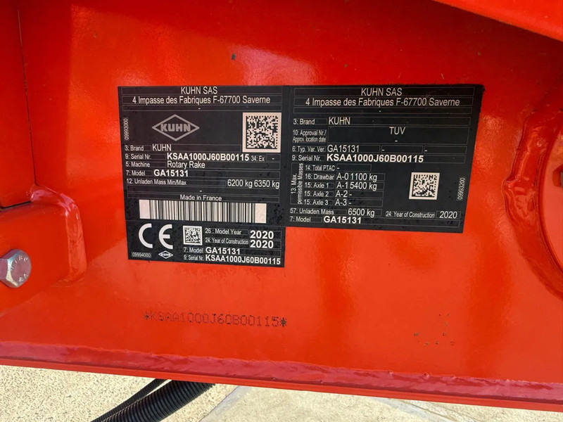 Kuhn Ga 15131 4 rotorhark Kuhn Zwiller - Prevrtač/ Grabuljač: slika 3 Kuhn Ga 15131 4 rotorhark Kuhn Zwiller - Prevrtač/ Grabuljač: slika 3
