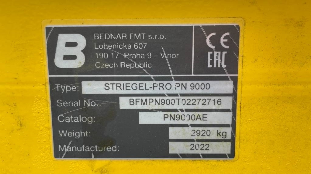 Bednar Striegel PN 9000 - Češljasta drljača: slika 2 Bednar Striegel PN 9000 - Češljasta drljača: slika 2